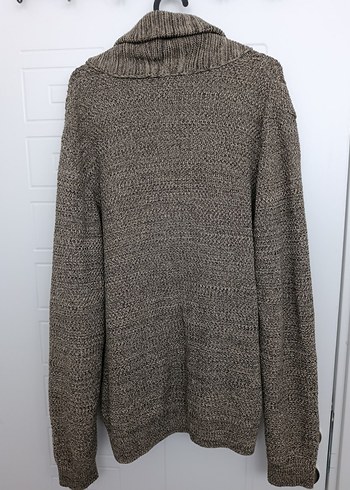 Erkek Kahverengi Triko Hırka, Rahat Kesim - Görsel 4