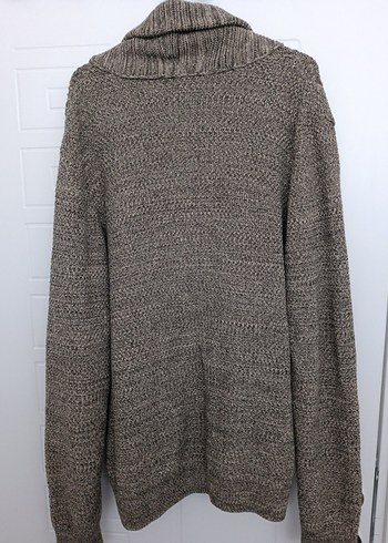 Erkek Kahverengi Triko Hırka, Rahat Kesim - Görsel 5