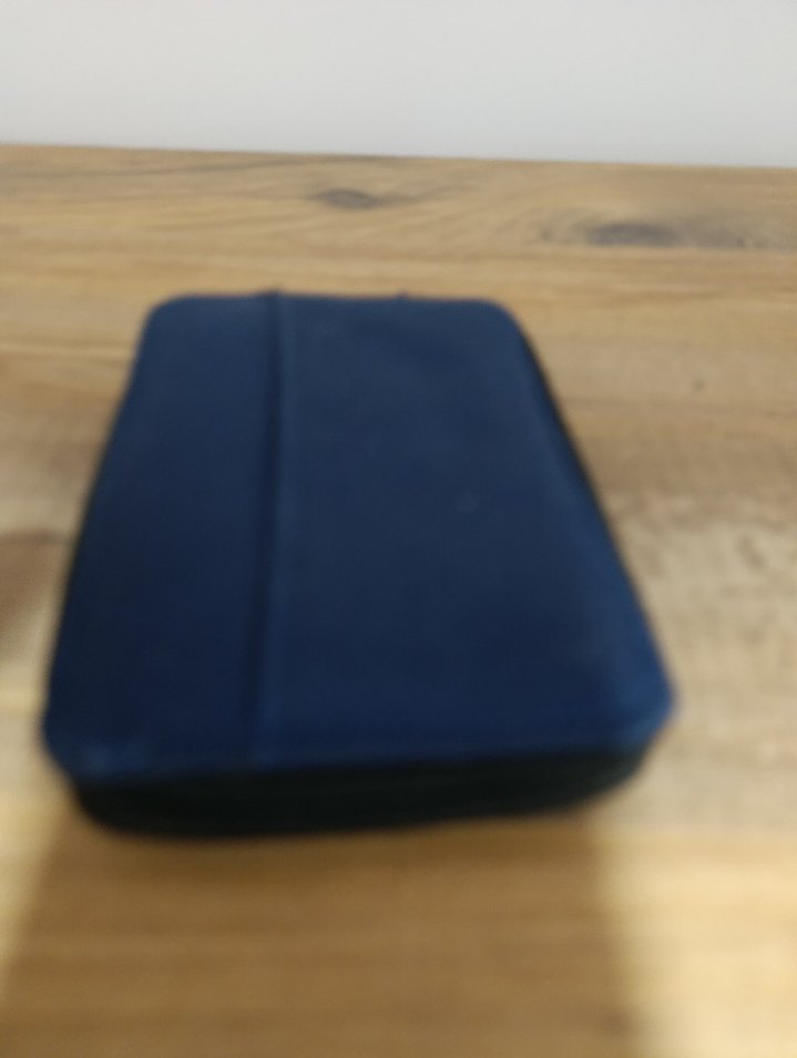 KadinLacivert Kot Fermuarlı Cüzdan - Görsel 4