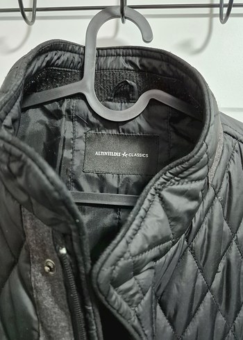 Düğmeli Siyah Erkek Biker Mont - Görsel 10