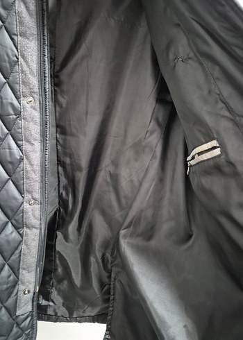 Düğmeli Siyah Erkek Biker Mont - Görsel 8