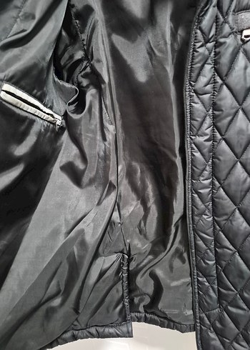 Düğmeli Siyah Erkek Biker Mont - Görsel 9