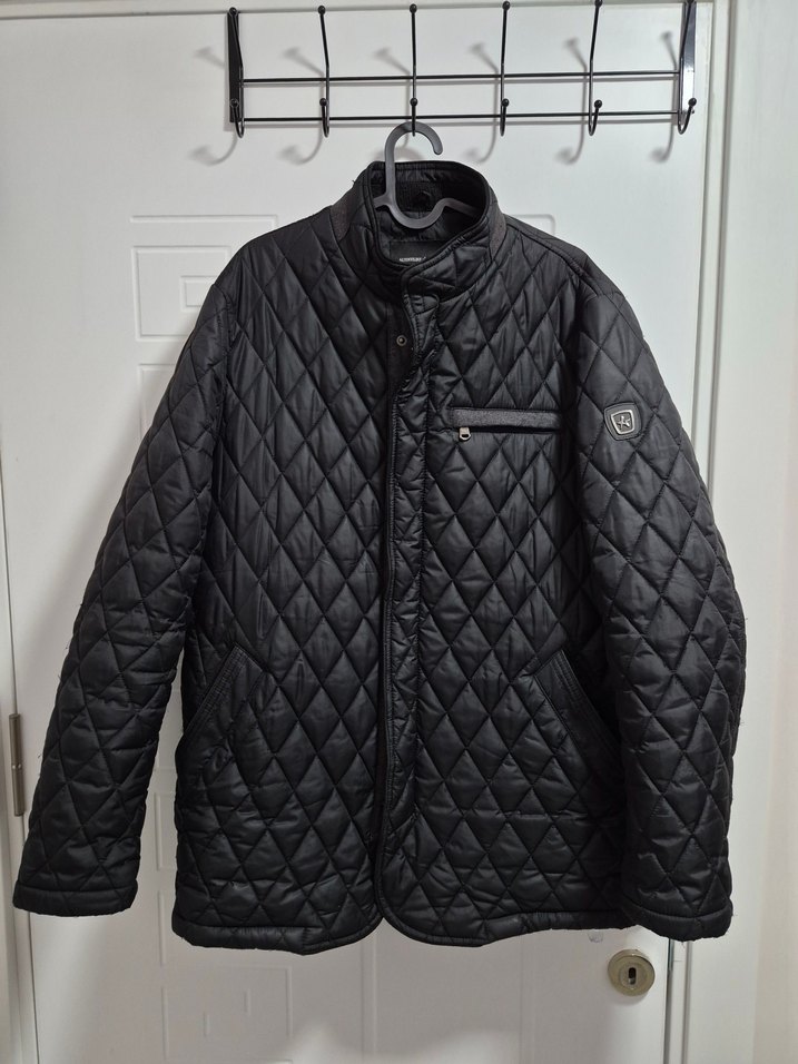 Düğmeli Siyah Erkek Biker Mont - Görsel 2