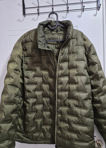 Fermuarlı Yeşil Erkek Mont - Görsel 7