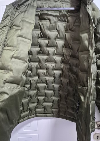 Fermuarlı Yeşil Erkek Mont - Görsel 5