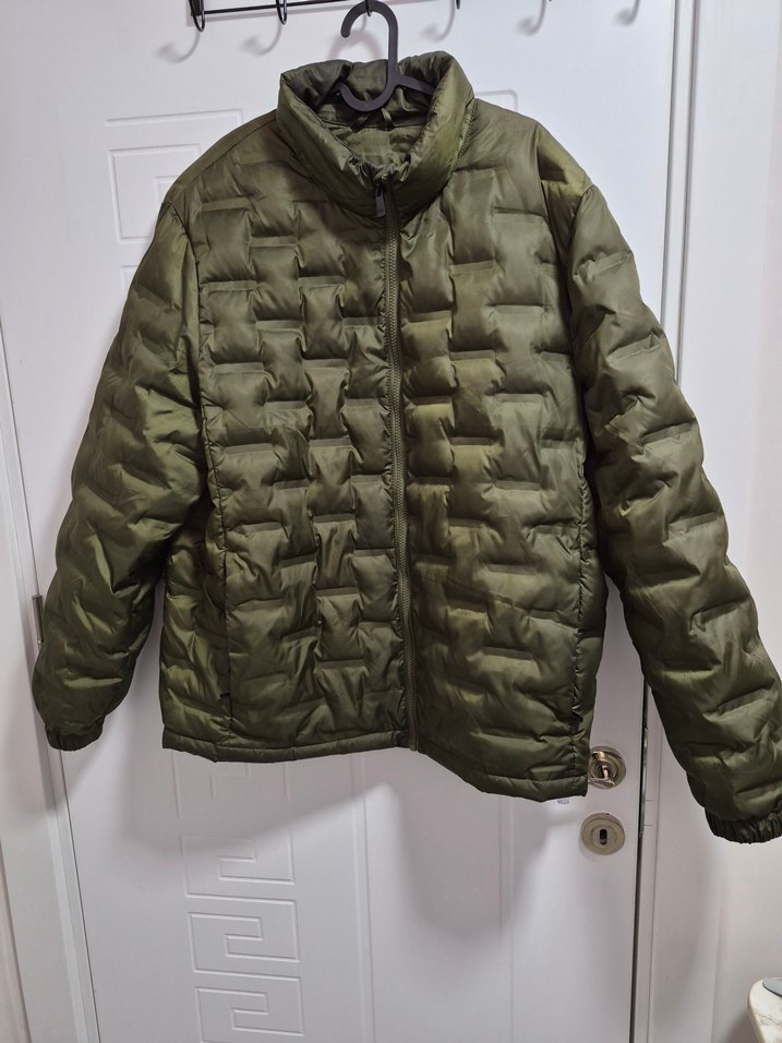 Fermuarlı Yeşil Erkek Mont - Görsel 2