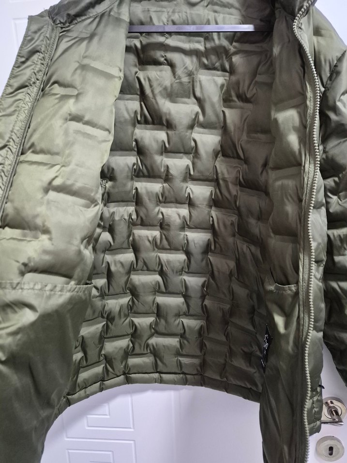 Fermuarlı Yeşil Erkek Mont - Görsel 5