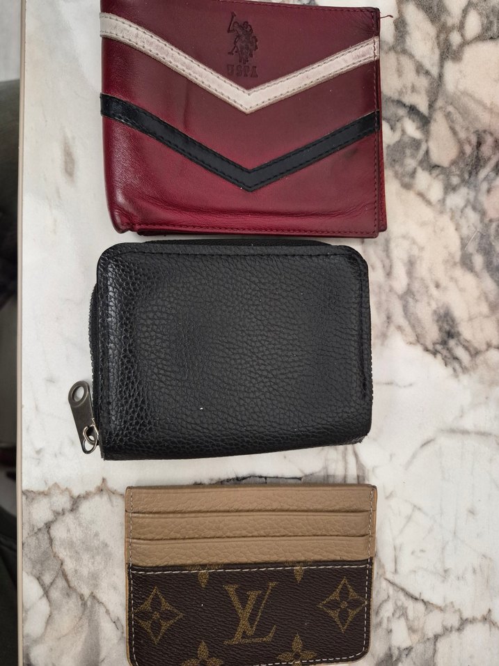 erkek ikinci el Deri Fermuarlı Cüzdan Kahverengi - Görsel 2