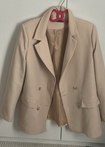 Trendyol & Milla Bej Cift Sirali Blazer Ceket