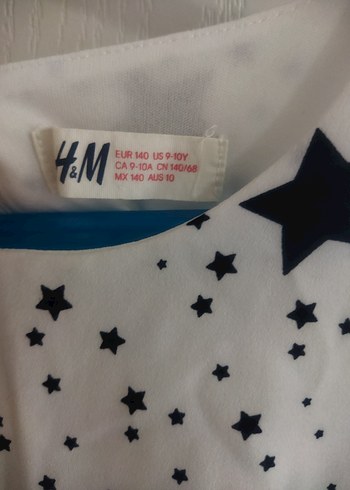 H&M Kız Çocuk Yıldız Desenli Fırfırlı Elbise
