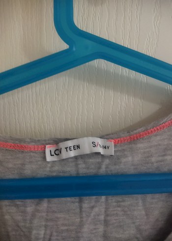 LC Waikiki Gri V Yakalı Kolsuz Kız Elbisesi