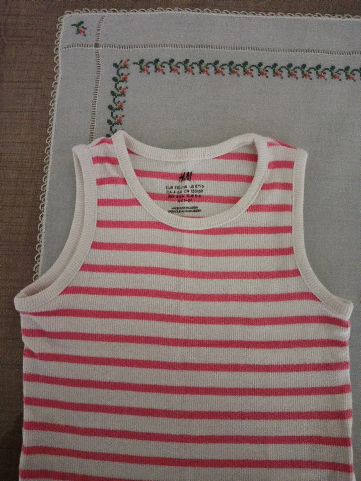 Pembe Çizgili Çocuk Atlet - Görsel 2