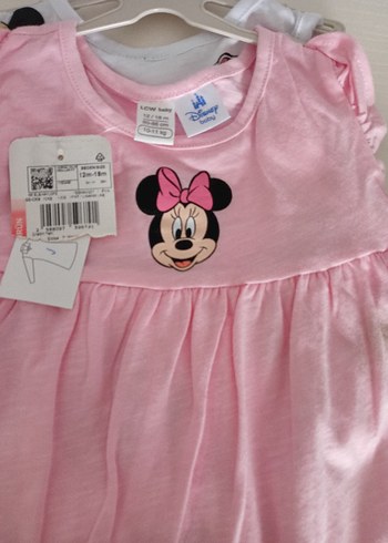 2 adet Minnie Mouse Kız Elbise