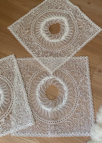 Bohem Dantel Motifli El Yapımı Masa Örtüleri - Görsel 2