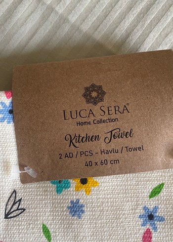 Bohem Çiçek Desenli Pastel Renkli Havlu - Görsel 3