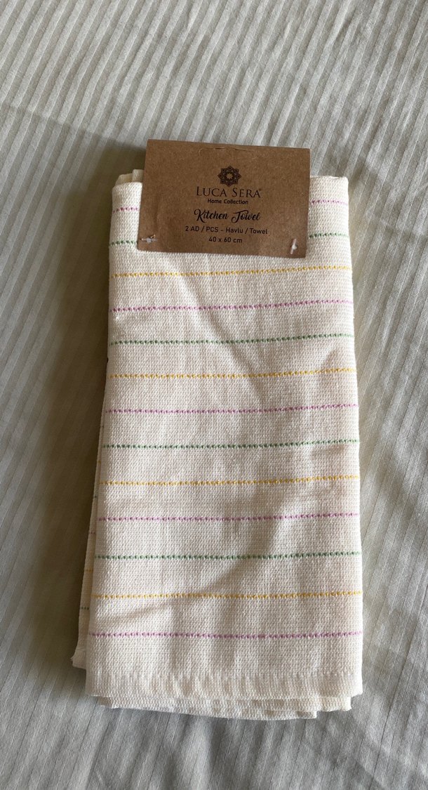 Bohem Çiçek Desenli Pastel Renkli Havlu - Görsel 4