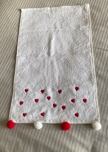 Nakışlı Bohem Beyaz Havlu - Görsel 2