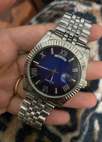 Mavi Kadranlı Modern Klasik Erkek Saati - Görsel 4