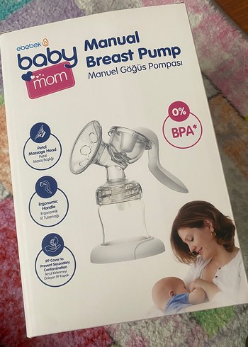 Baby Mom Manuel Göğüs Pompası Beyaz - Görsel 3