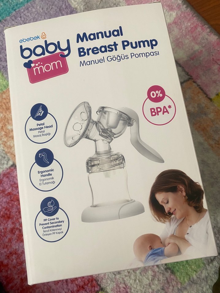 Baby Mom Manuel Göğüs Pompası Beyaz - Görsel 3