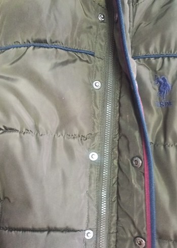 Erkek çocuk haki Midi Mont Düğmeli Fermuarlı - Görsel 6