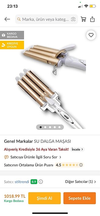 Wag su dalgası saç maşası