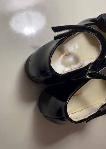 Kız Çocuk Siyah Fiyonk Detaylı Babet - Görsel 3