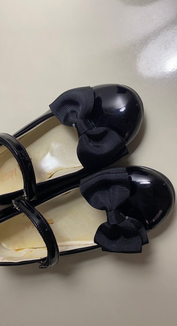 Kız Çocuk Siyah Fiyonk Detaylı Babet - Görsel 2