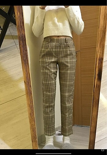 kumaş pantolon mid-rise