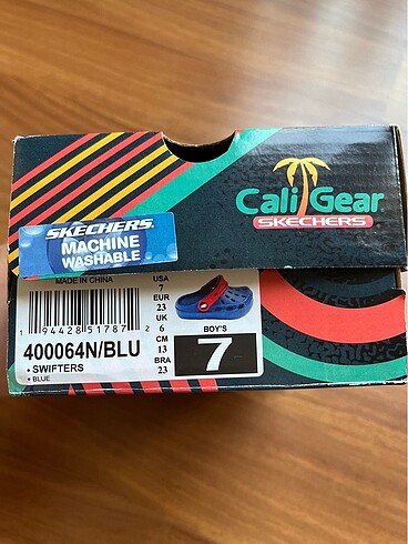 23 Beden mavi Renk Skechers çocuk sandalet
