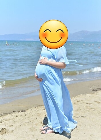 hamilelik dış çekim elbisesi 