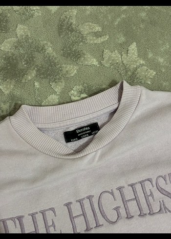 Bershka Lila Oversize Kadın Sweatshirt - Görsel 2