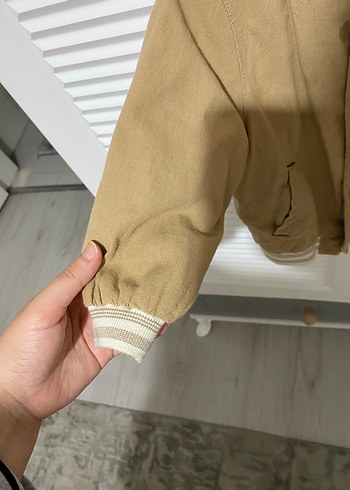 24-36 Ay Beden Bej Düğmeli Erkek Çocuk Ceket