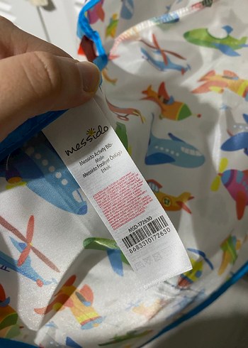 Renkli Baskılı Bebek Önlüğü - Görsel 4