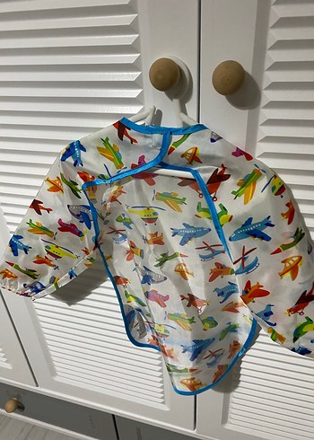 Renkli Baskılı Bebek Önlüğü - Görsel 2