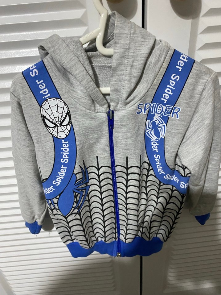 Gri Erkek Çocuk Fermuarlı Sweatshirt - Görsel 2