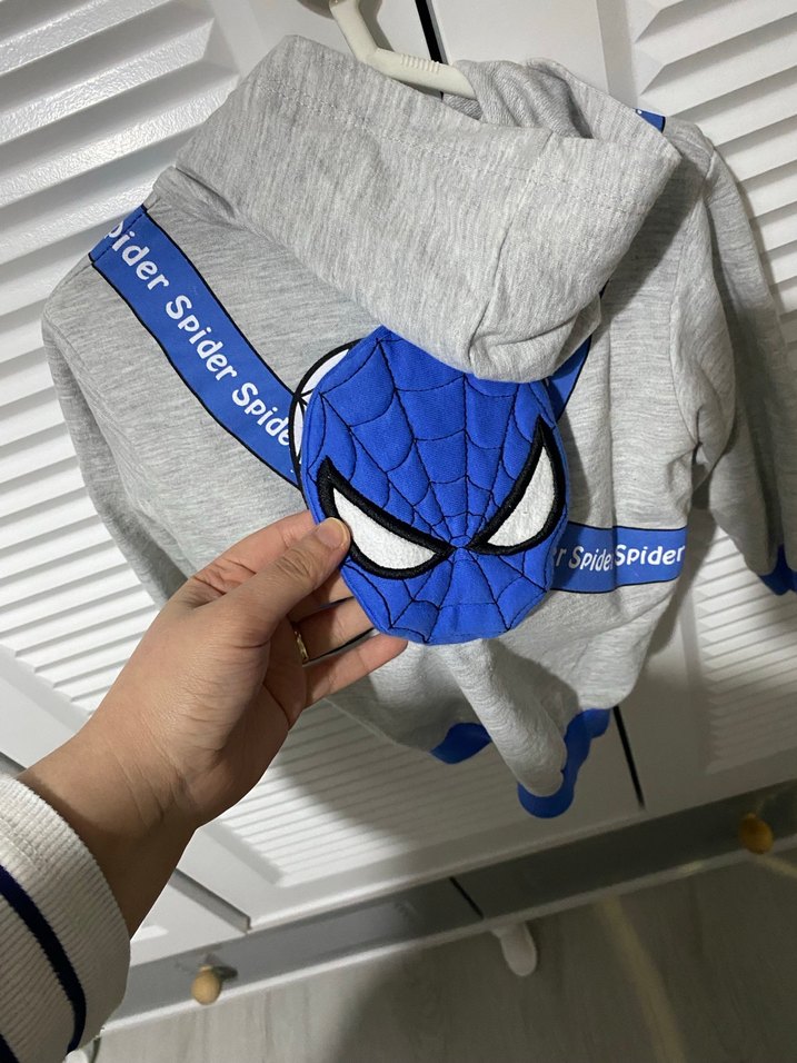 Gri Erkek Çocuk Fermuarlı Sweatshirt - Görsel 4