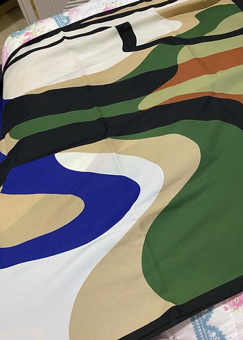 Kadın Çok Renkli Modern Şal - Görsel 4