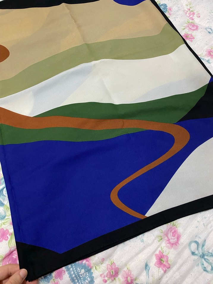 Kadın Çok Renkli Modern Şal - Görsel 2