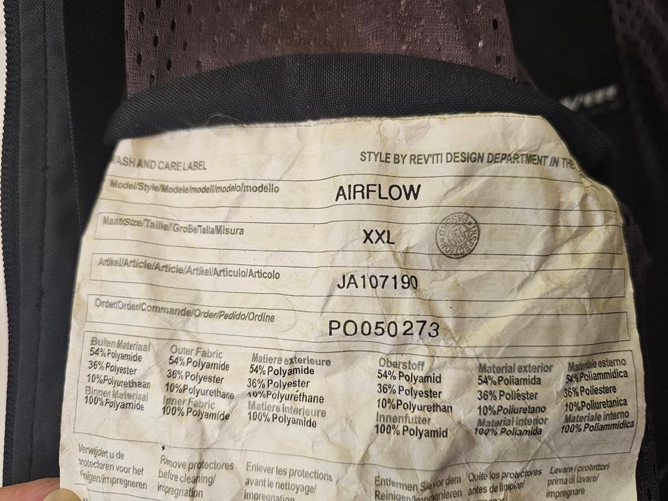 REV'IT yazlık motorcu montu - Görsel 4