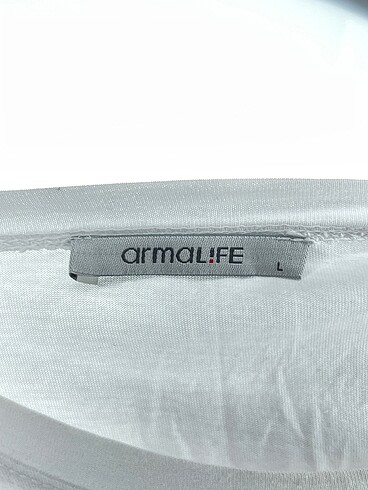 l Beden beyaz Renk Armalife T-shirt %70 İndirimli.