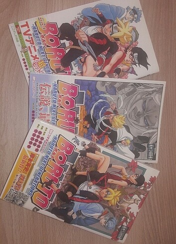 Boruto Japonca Manga 1,2 ve 3.ciltler satilik