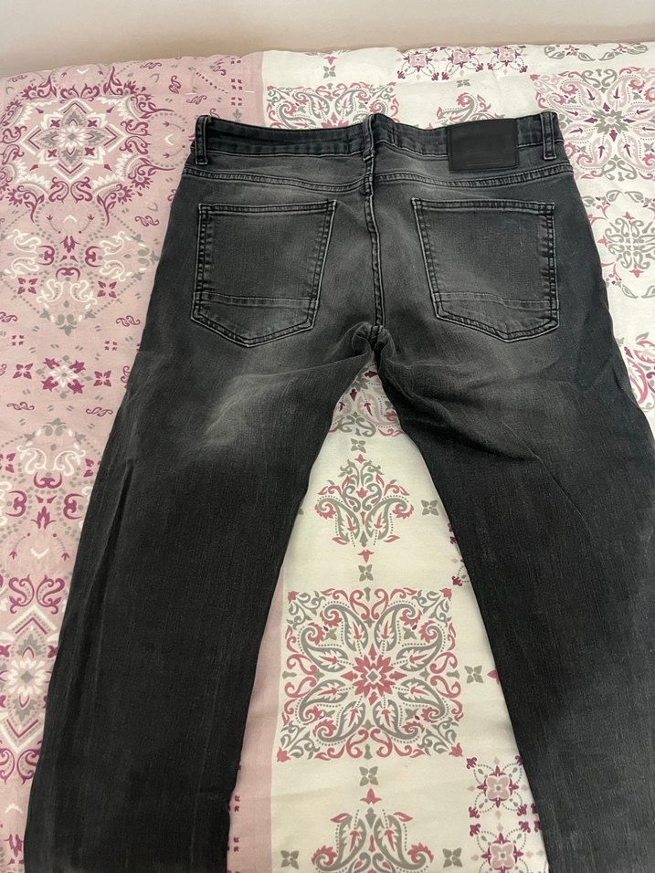 Gri Erkek Kot Pantolon - Görsel 3