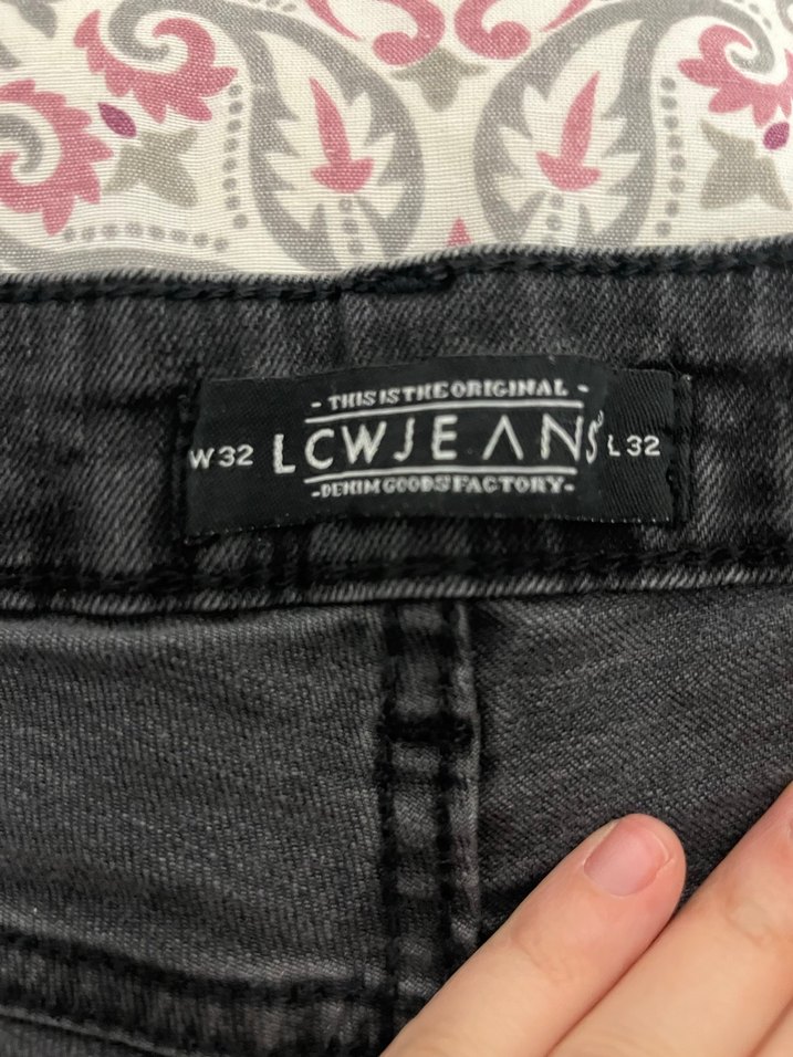 Gri Erkek Kot Pantolon - Görsel 2