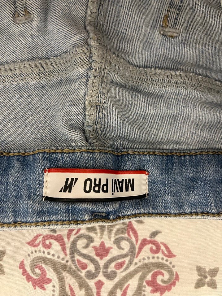 Bağcıklı Açık Mavi Bol Kesim Jean - Görsel 2