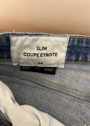 H&M Slim Fit Mavi Denim erkek Jean - Görsel 4