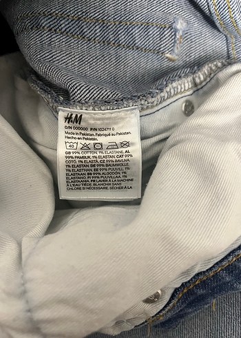 H&M Slim Fit Mavi Denim erkek Jean - Görsel 3