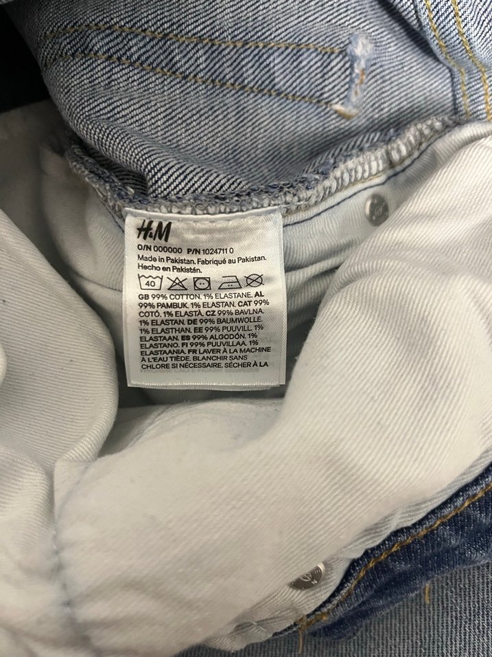 H&M Slim Fit Mavi Denim erkek Jean - Görsel 3