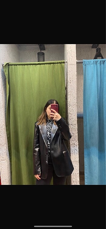 Deri blazer ceket