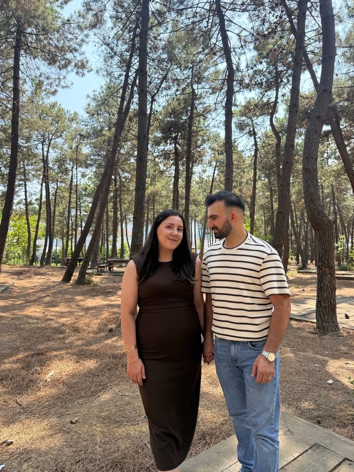 Kahverengi Midi Drapeli Kadın Elbise - Görsel 3